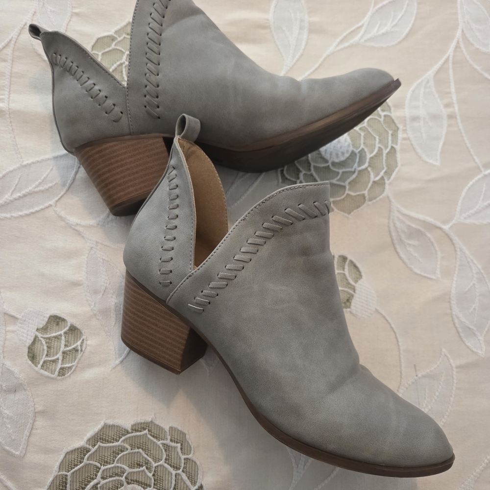 Stylish Gray Ankle Booties